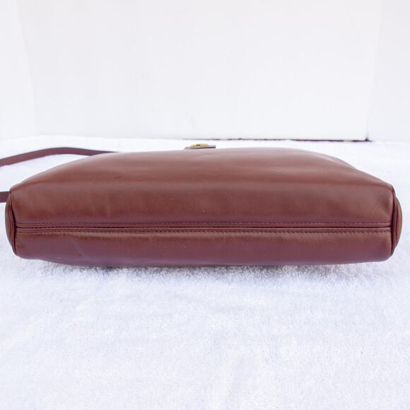 Vintage 90s Original ETIENNE AIGNER Oxblood Leather Purse Shoulder Bag Handbag - Picture 5 of 11